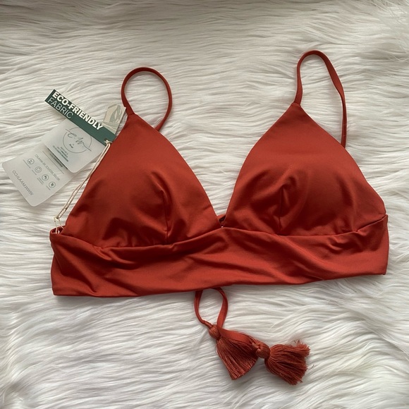 Maaji Saffron Mirage Long Line Triangle Bikini Top - Picture 5 of 11